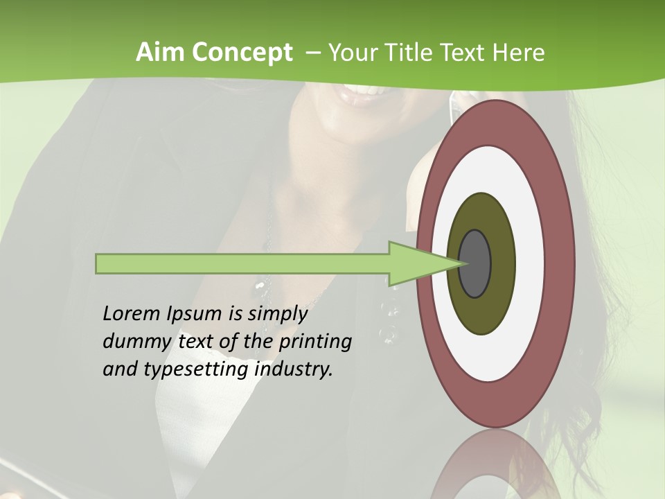 Cell Phone Corporate Smiling PowerPoint Template