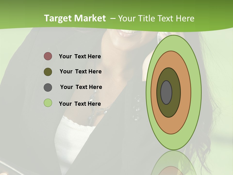 Cell Phone Corporate Smiling PowerPoint Template