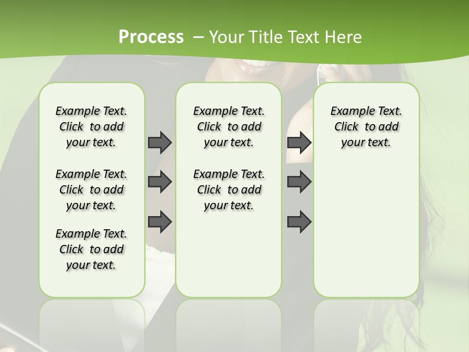 Cell Phone Corporate Smiling PowerPoint Template