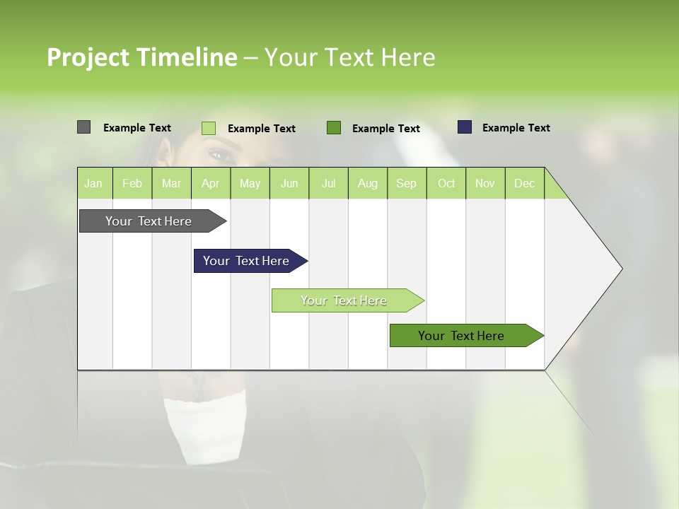 Cell Phone Portrait Ethnic PowerPoint Template