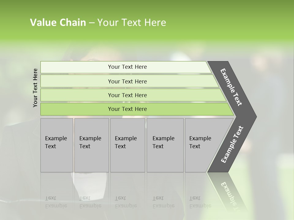 Cell Phone Portrait Ethnic PowerPoint Template