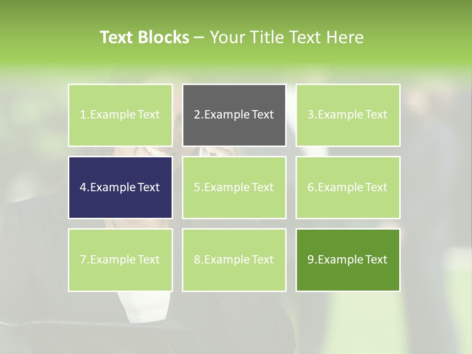 Cell Phone Portrait Ethnic PowerPoint Template