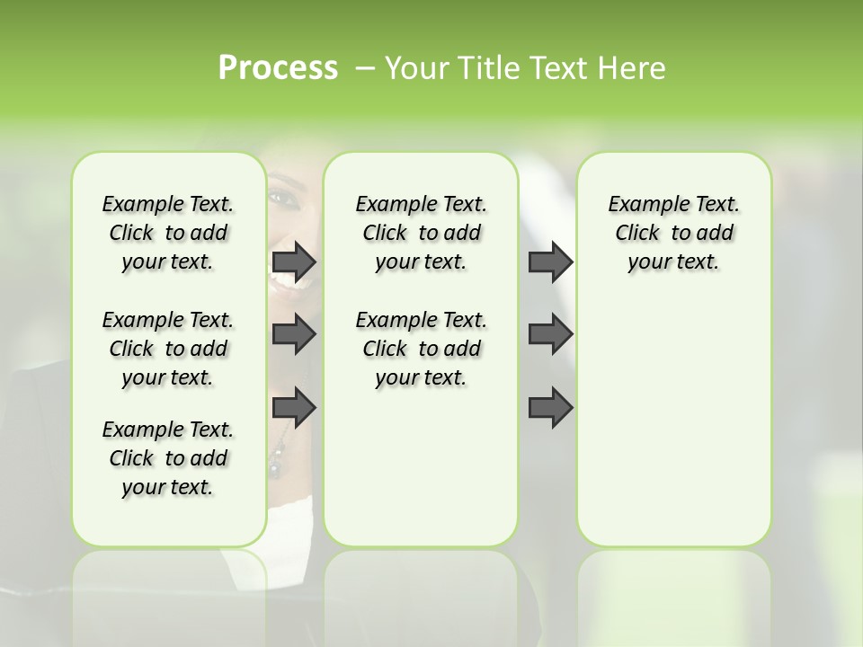 Cell Phone Portrait Ethnic PowerPoint Template
