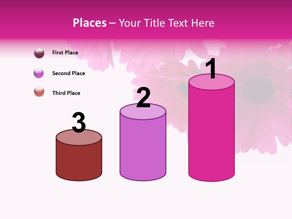 Geschenk Rosa Gartenarbeit PowerPoint Template