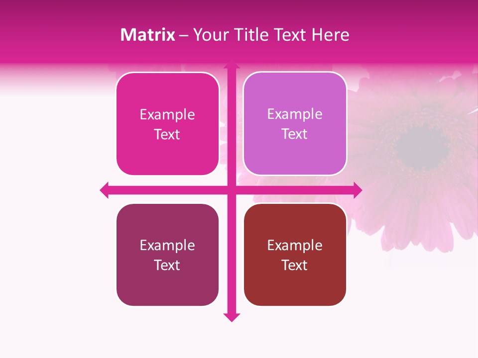 Geschenk Rosa Gartenarbeit PowerPoint Template