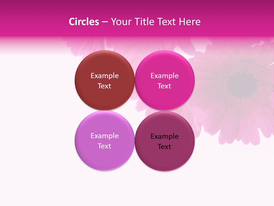 Geschenk Rosa Gartenarbeit PowerPoint Template