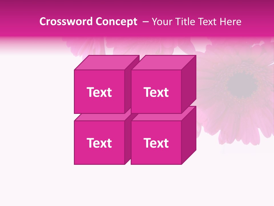 Geschenk Rosa Gartenarbeit PowerPoint Template