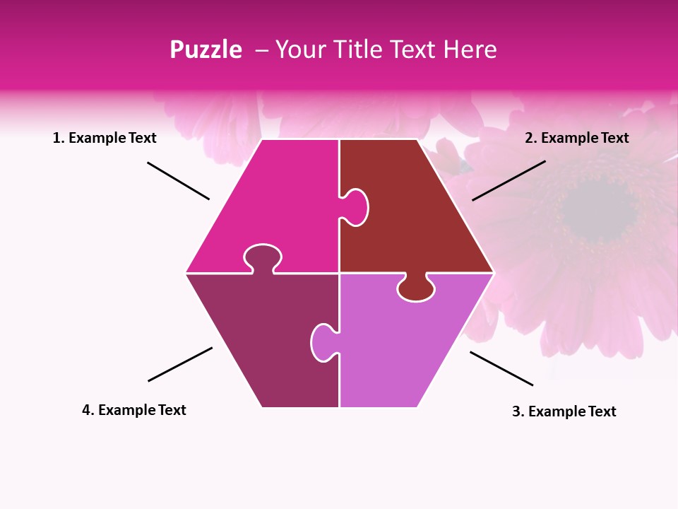 Geschenk Rosa Gartenarbeit PowerPoint Template