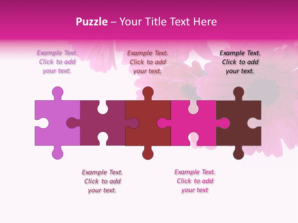 Geschenk Rosa Gartenarbeit PowerPoint Template