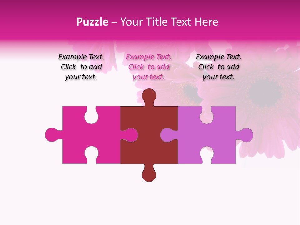 Geschenk Rosa Gartenarbeit PowerPoint Template