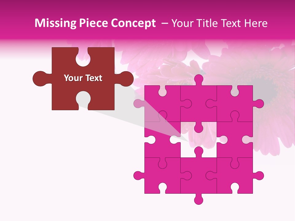 Geschenk Rosa Gartenarbeit PowerPoint Template