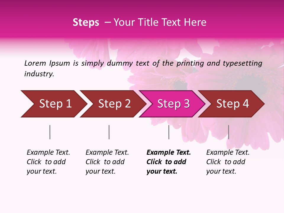 Geschenk Rosa Gartenarbeit PowerPoint Template