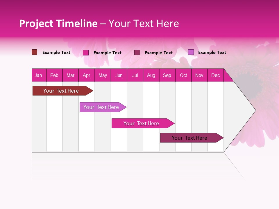 Geschenk Rosa Gartenarbeit PowerPoint Template