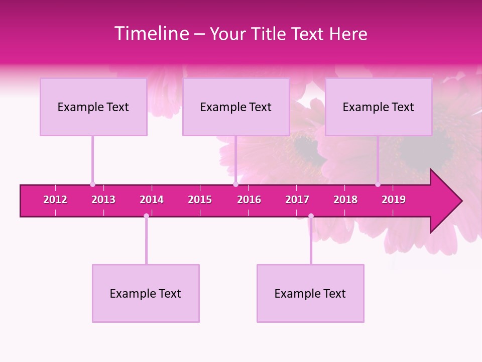 Geschenk Rosa Gartenarbeit PowerPoint Template