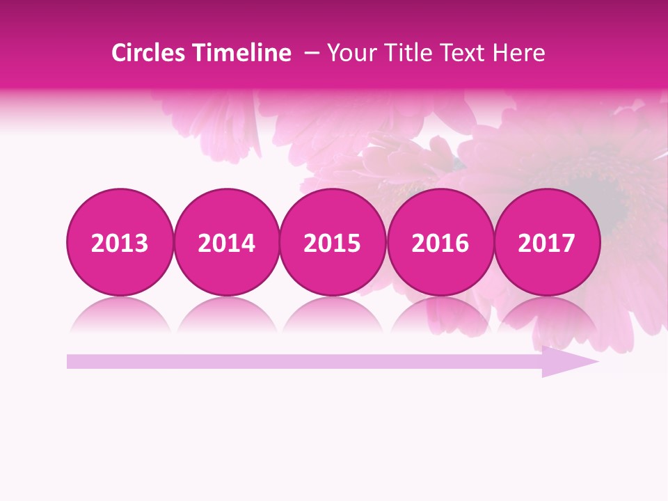 Geschenk Rosa Gartenarbeit PowerPoint Template