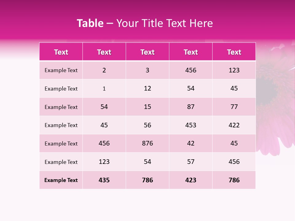 Geschenk Rosa Gartenarbeit PowerPoint Template