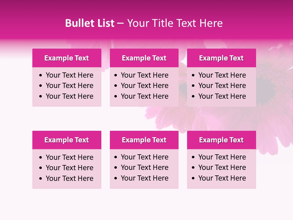 Geschenk Rosa Gartenarbeit PowerPoint Template