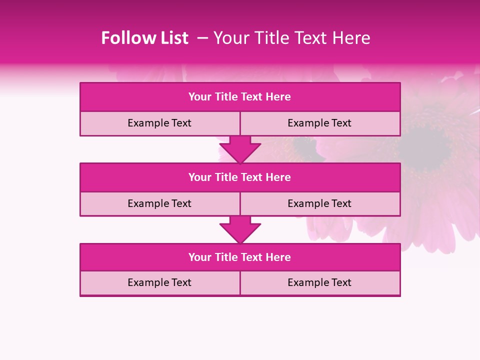 Geschenk Rosa Gartenarbeit PowerPoint Template