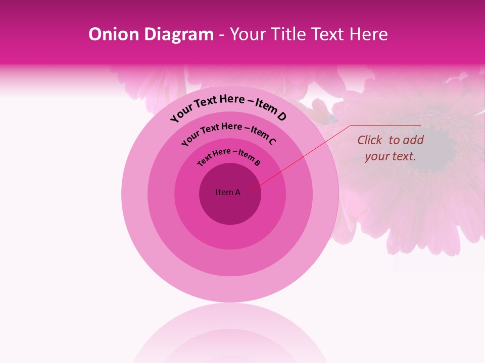 Geschenk Rosa Gartenarbeit PowerPoint Template