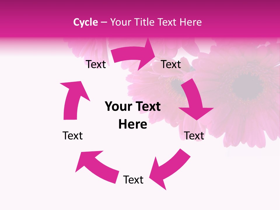 Geschenk Rosa Gartenarbeit PowerPoint Template