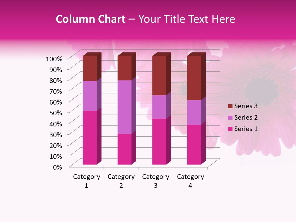 Geschenk Rosa Gartenarbeit PowerPoint Template