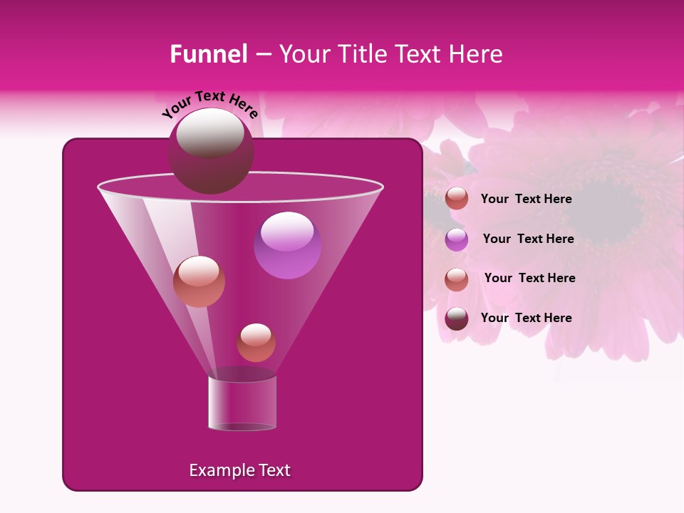 Geschenk Rosa Gartenarbeit PowerPoint Template