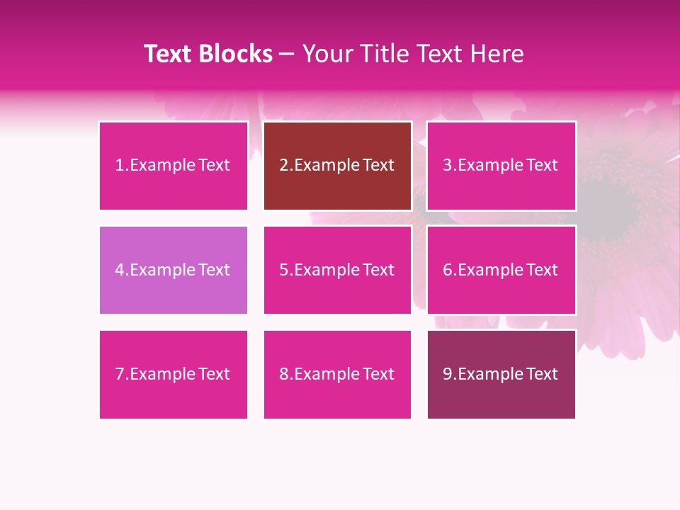 Geschenk Rosa Gartenarbeit PowerPoint Template