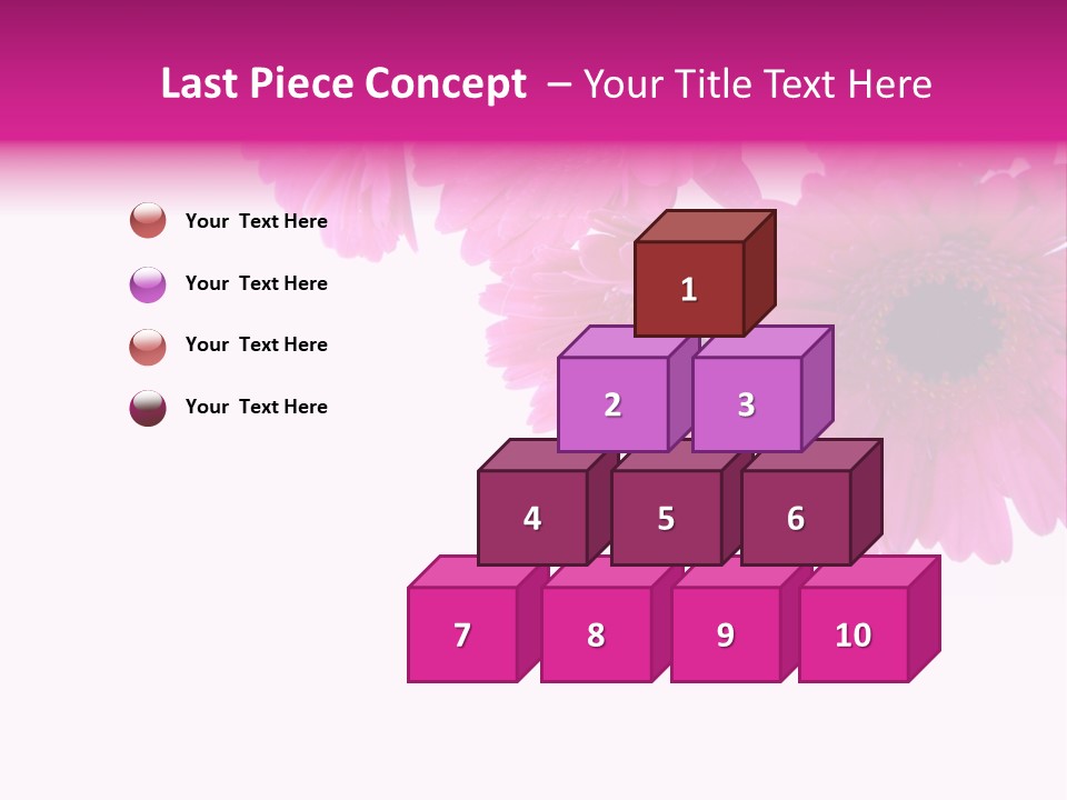 Geschenk Rosa Gartenarbeit PowerPoint Template