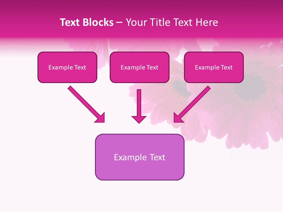 Geschenk Rosa Gartenarbeit PowerPoint Template