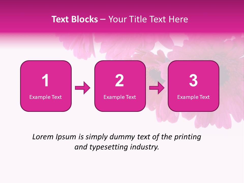 Geschenk Rosa Gartenarbeit PowerPoint Template