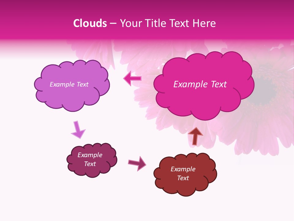 Geschenk Rosa Gartenarbeit PowerPoint Template