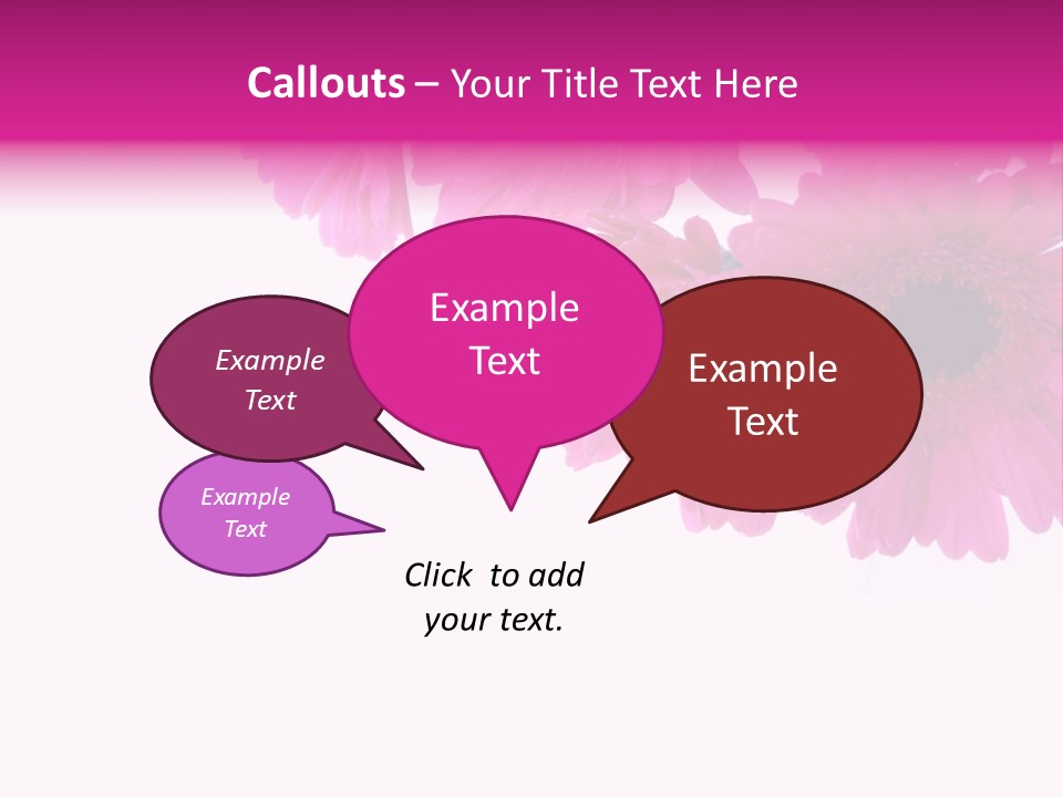 Geschenk Rosa Gartenarbeit PowerPoint Template