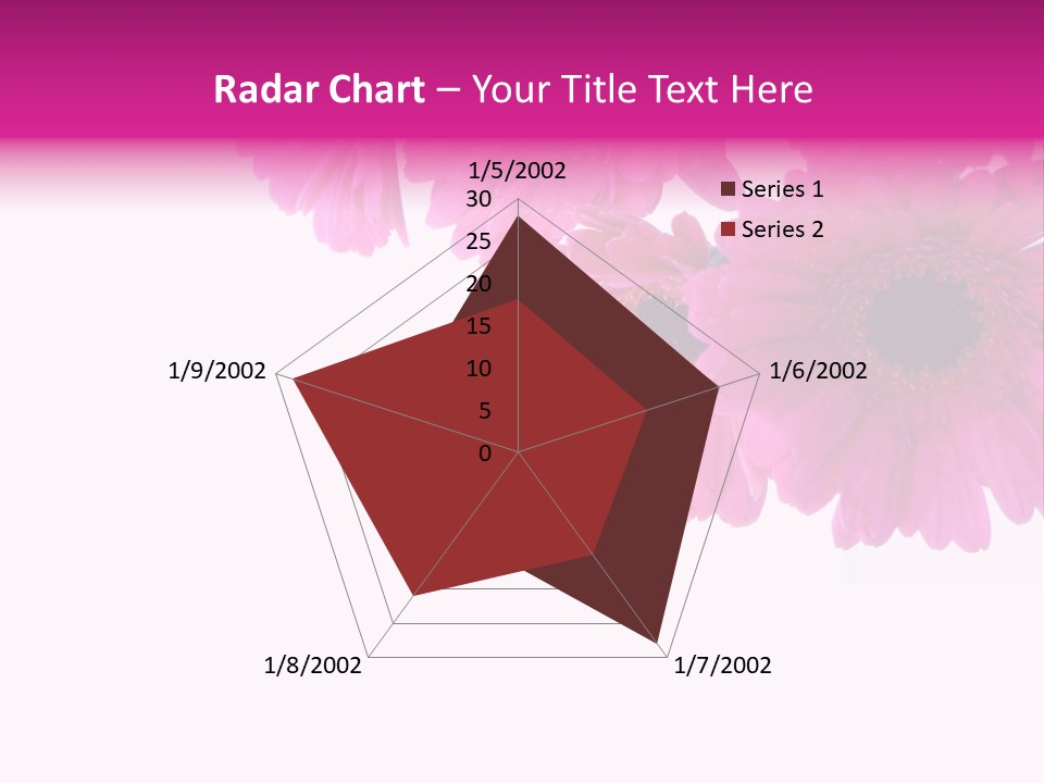 Geschenk Rosa Gartenarbeit PowerPoint Template