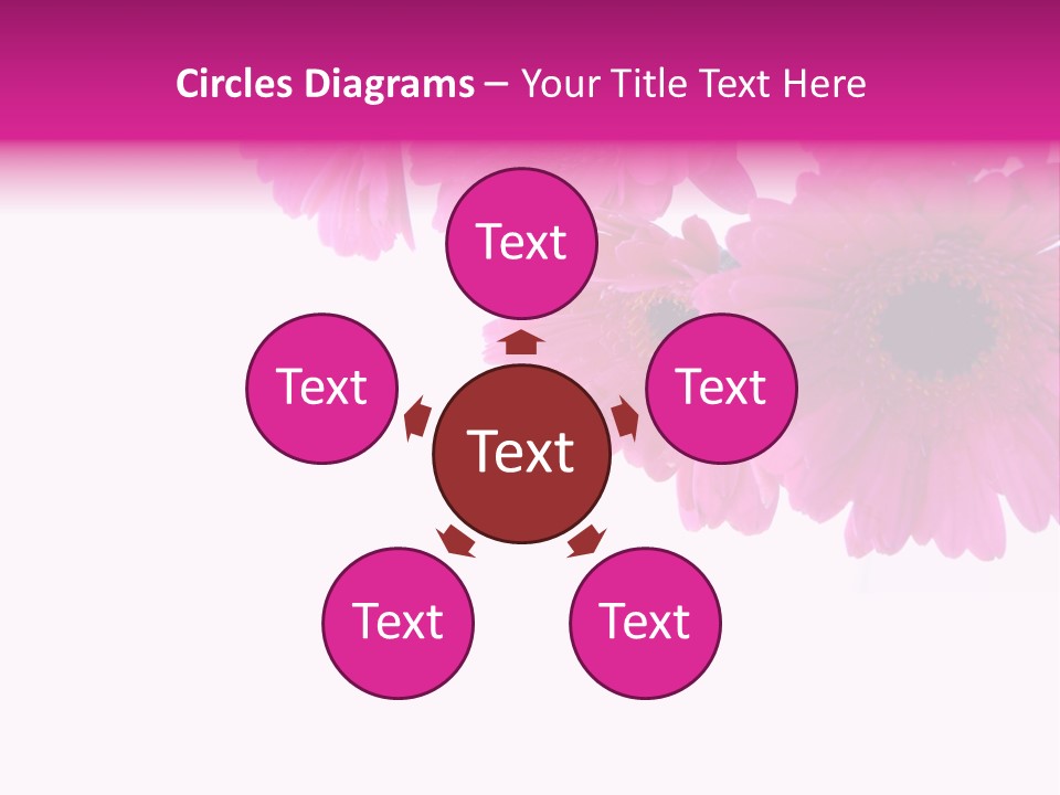 Geschenk Rosa Gartenarbeit PowerPoint Template