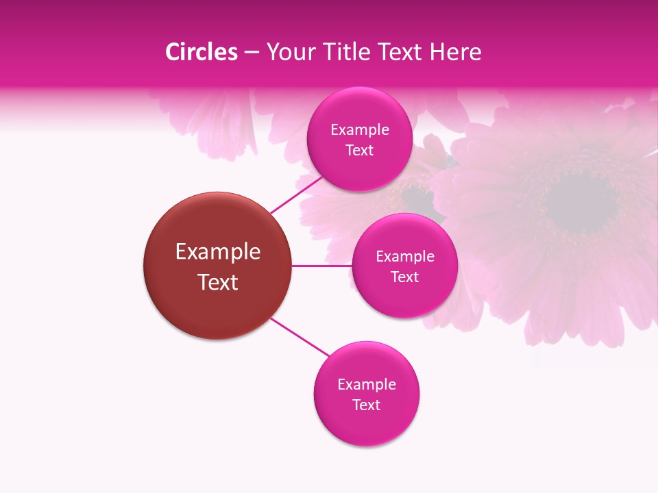 Geschenk Rosa Gartenarbeit PowerPoint Template