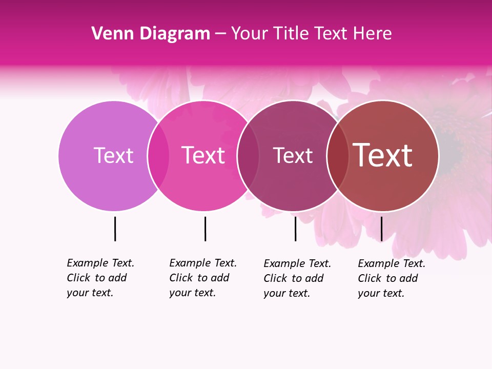 Geschenk Rosa Gartenarbeit PowerPoint Template