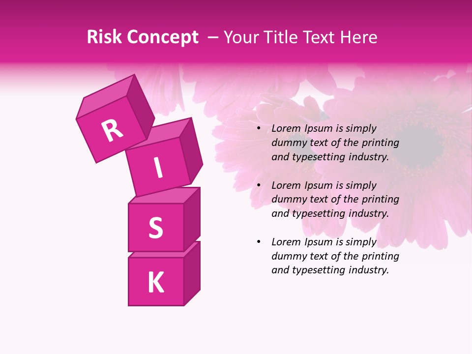 Geschenk Rosa Gartenarbeit PowerPoint Template