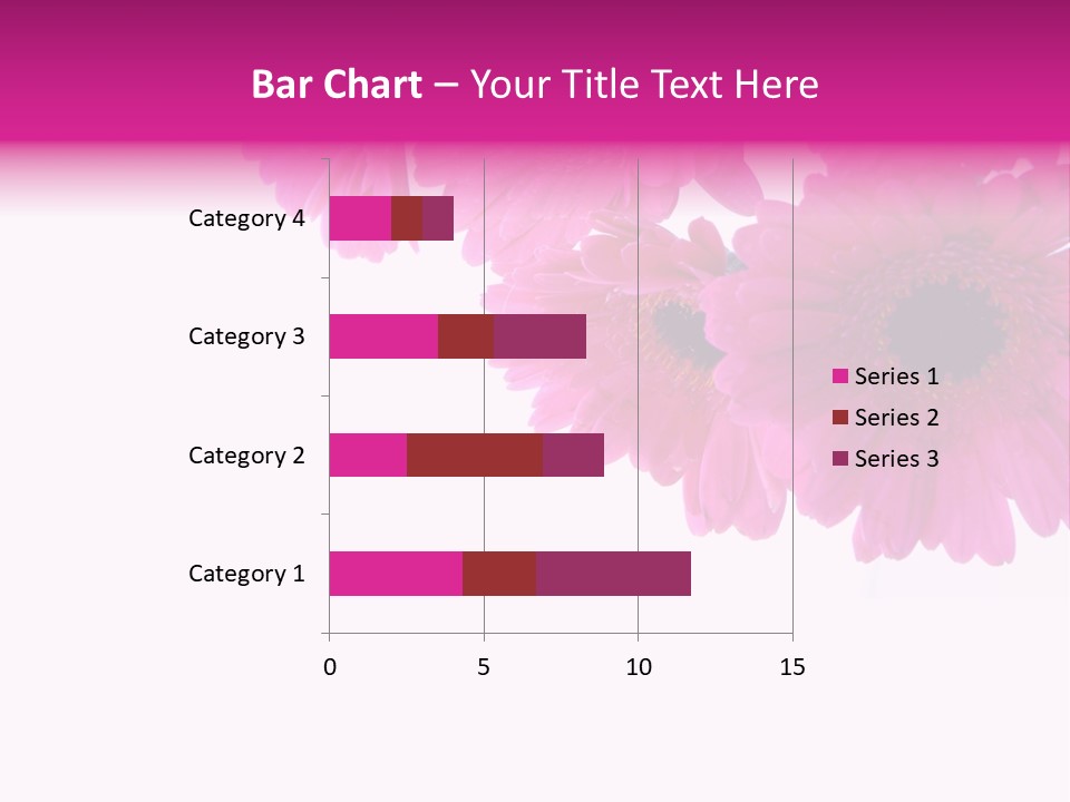 Geschenk Rosa Gartenarbeit PowerPoint Template
