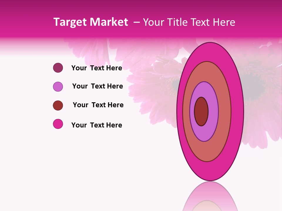 Geschenk Rosa Gartenarbeit PowerPoint Template