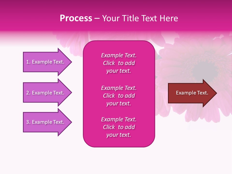 Geschenk Rosa Gartenarbeit PowerPoint Template