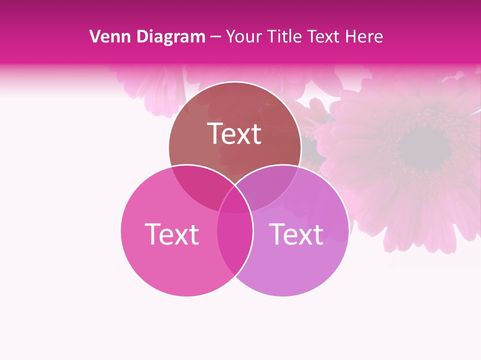 Geschenk Rosa Gartenarbeit PowerPoint Template