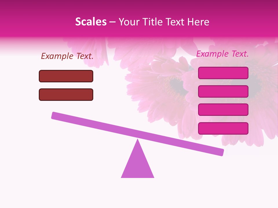 Geschenk Rosa Gartenarbeit PowerPoint Template