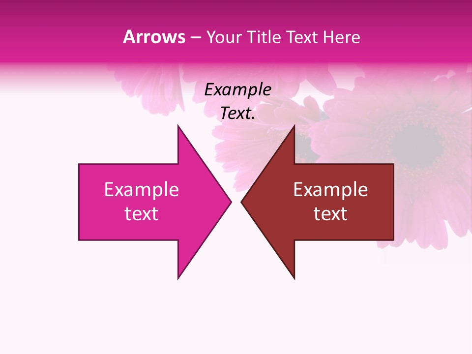 Geschenk Rosa Gartenarbeit PowerPoint Template