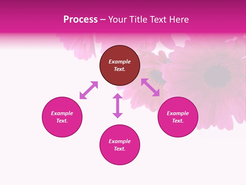 Geschenk Rosa Gartenarbeit PowerPoint Template