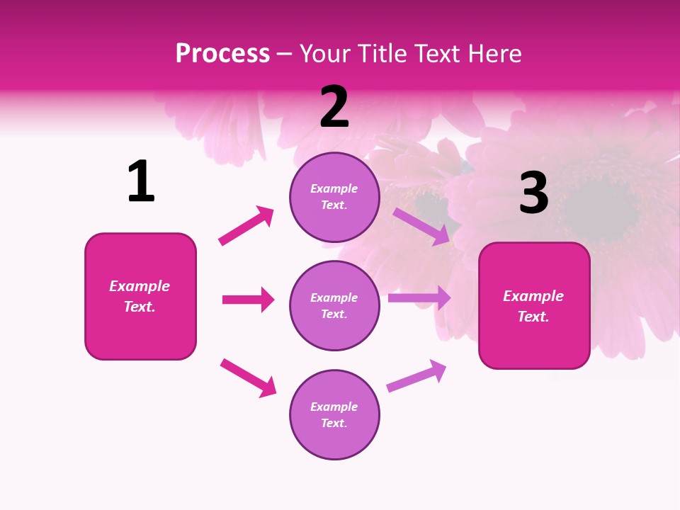 Geschenk Rosa Gartenarbeit PowerPoint Template