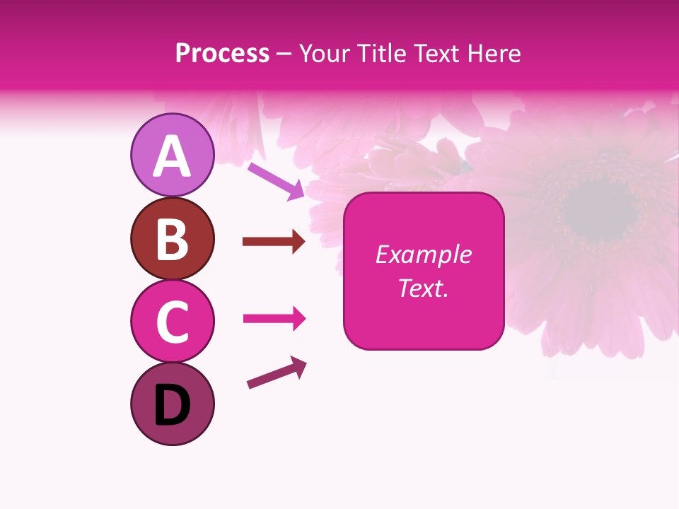 Geschenk Rosa Gartenarbeit PowerPoint Template