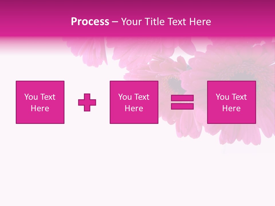 Geschenk Rosa Gartenarbeit PowerPoint Template