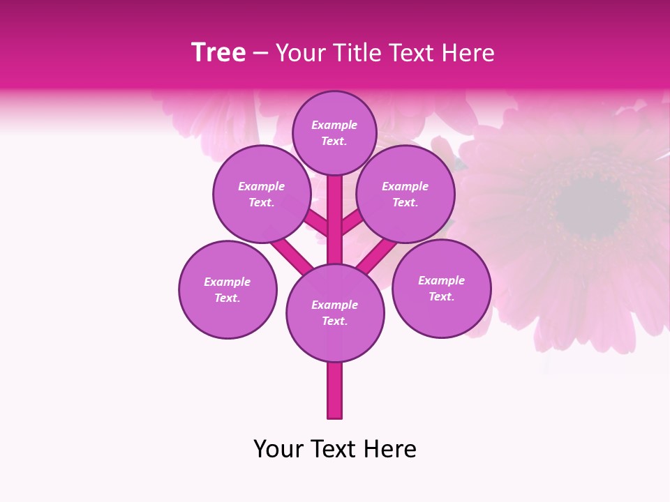 Geschenk Rosa Gartenarbeit PowerPoint Template