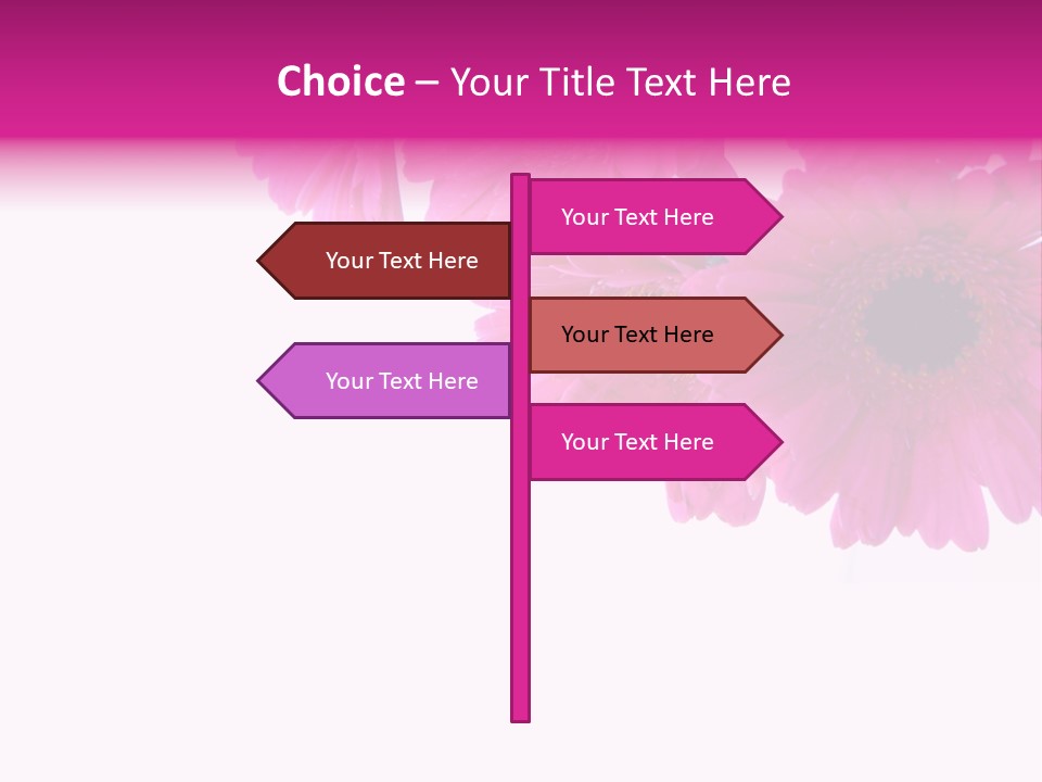 Geschenk Rosa Gartenarbeit PowerPoint Template