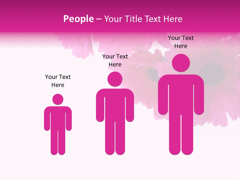 Geschenk Rosa Gartenarbeit PowerPoint Template